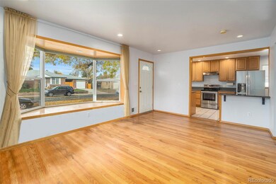 Beautiful lighting in the bumped-out living room!