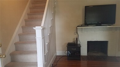 Living room fireplace