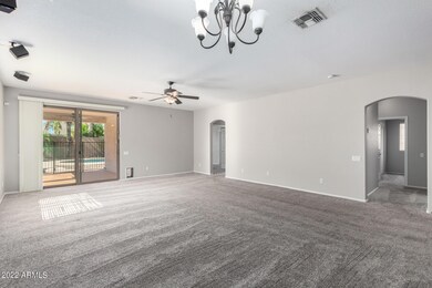 VIEW OF GREAT ROOM FROM THE KITCHEN