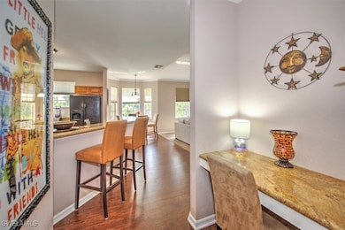 Built-in granite desk for in-home office area!