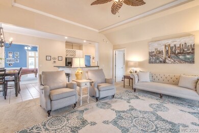 Living Room with Kitchen View