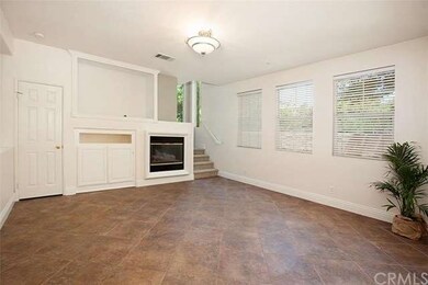 Fireplace and media area in Family Room