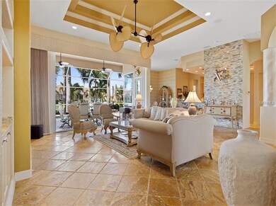 View from office into great room