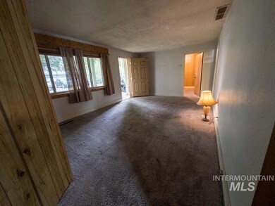 Carpeted spare room featuring healthy amount of natural light and a textured ceiling