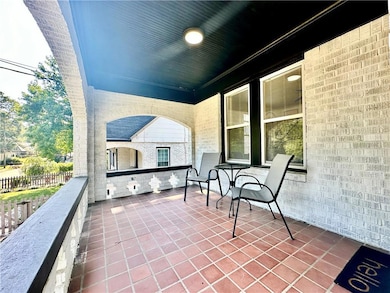 View of front porch