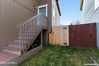 Level green lawn and storage