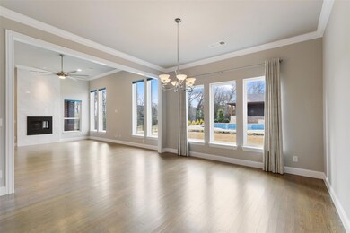 Unfurnished dining area featuring ceiling fan with