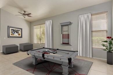 Living room/dining staged!
