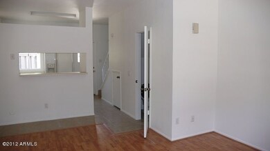 family room to kitchen