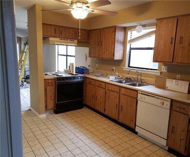 Plenty of Cabinets & Counter Space.  Fresh Paint N