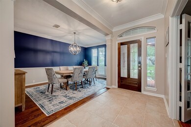 Whether hosting dinner parties or family gatherings, this formal dining room is the perfect place for enjoyment.
