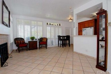 Plenty of natural light and warm fireplace