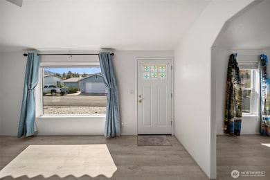 Entry into living room.