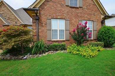 Landscaping across front of home