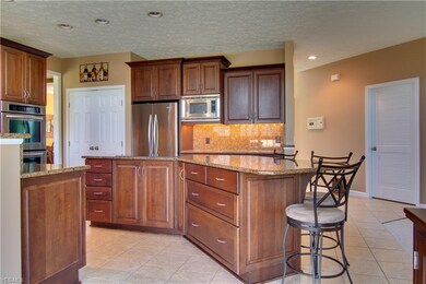 Entering the custom kitchen from the foyer.