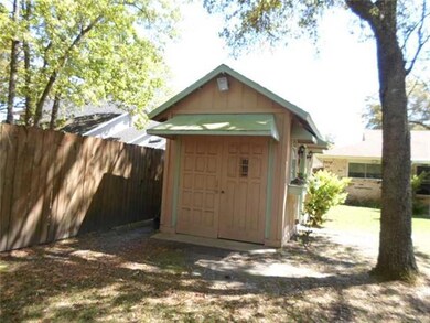 Storage. Double doors on the side of the shed for