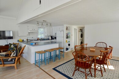 Dining and peek of laundry