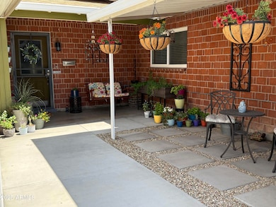 Welcoming Front Entrance Patio
