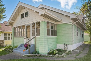 Classic bungalow with a wonderful front porch.