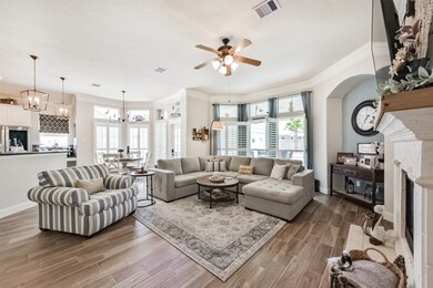 Spacious open-concept home featuring a family room