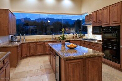 kitchen with Large windows looking North