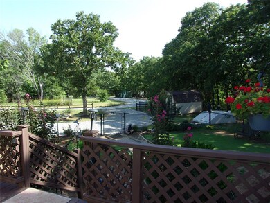 Front porch deck looking towards the road