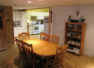 Dining area, looking towards kitchen.