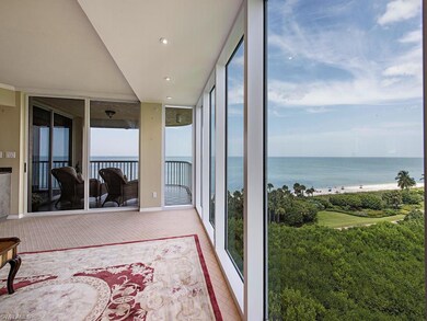 Living Room with floor to ceiling windows offering phenomenal north side views!