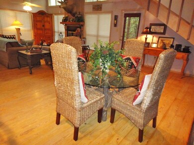 Open to both living and kitchen areas...