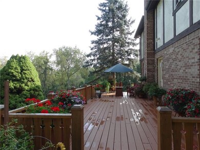 Deck off the back of the house