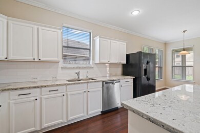 Kitchen window above the sink lets in light