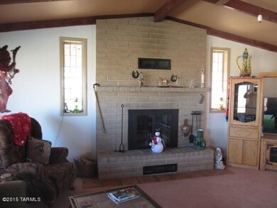 The fireplace