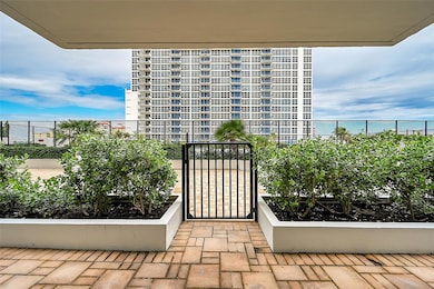 extra large patio that is located on the amenities deck