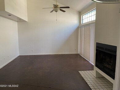 Living room with fireplace