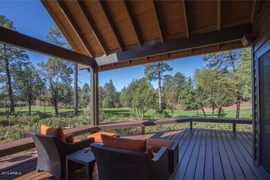 Covered Deck w/ golf course views