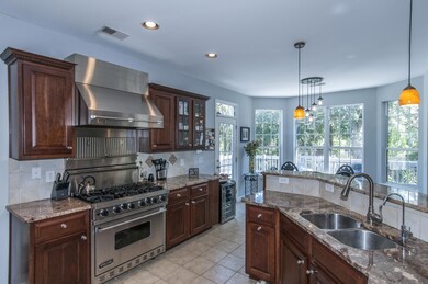 Gas range with hood