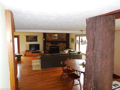The heart of the home is this gorgeous great room 