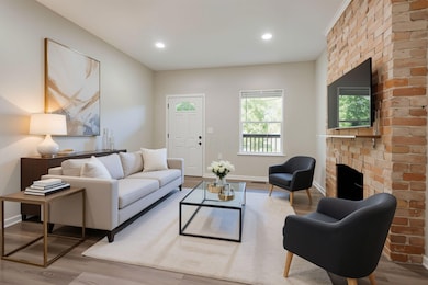 living room virtually staged