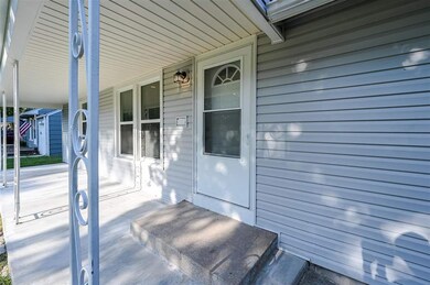 Large covered front porch, recently re surfaced.