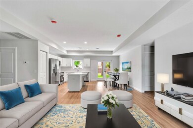Living and kitchen
