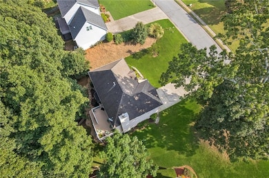 View from above of property