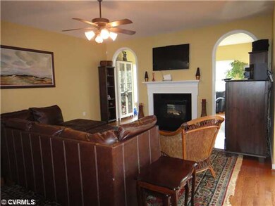 Den/Family/Great Room - Two sided fireplace betwee