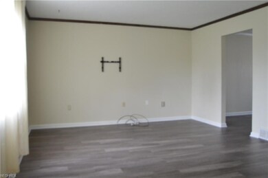 Living room view from front foyer, laminate floori