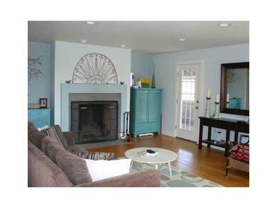 Living Room. Rumford wood burning fireplace or use
