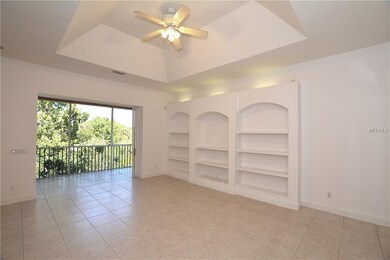 Screened balcony overlooks the tropical foliage & 