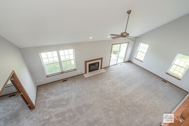 View of the Family Room from the upstairs loft are