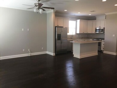 Open concept kitchen/living space