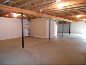 Large unfinished basement