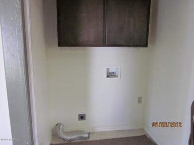 washer and dryer area
