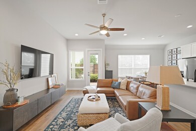 Situated on the first floor with 10-foot ceilings,